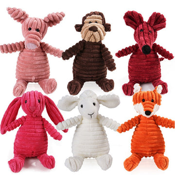 Dog chew toys for teeth with squeakers