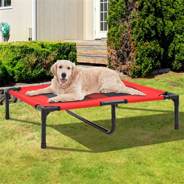 Elevated pet bed - Red