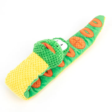 Puzzle training toy with squeakers