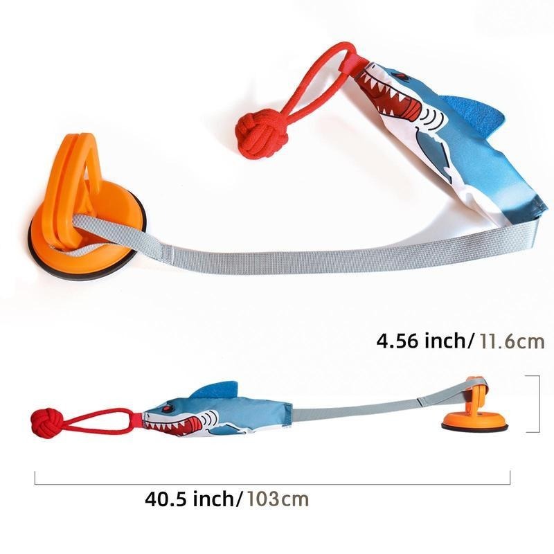 Shark Shaped Toy with suction to floor