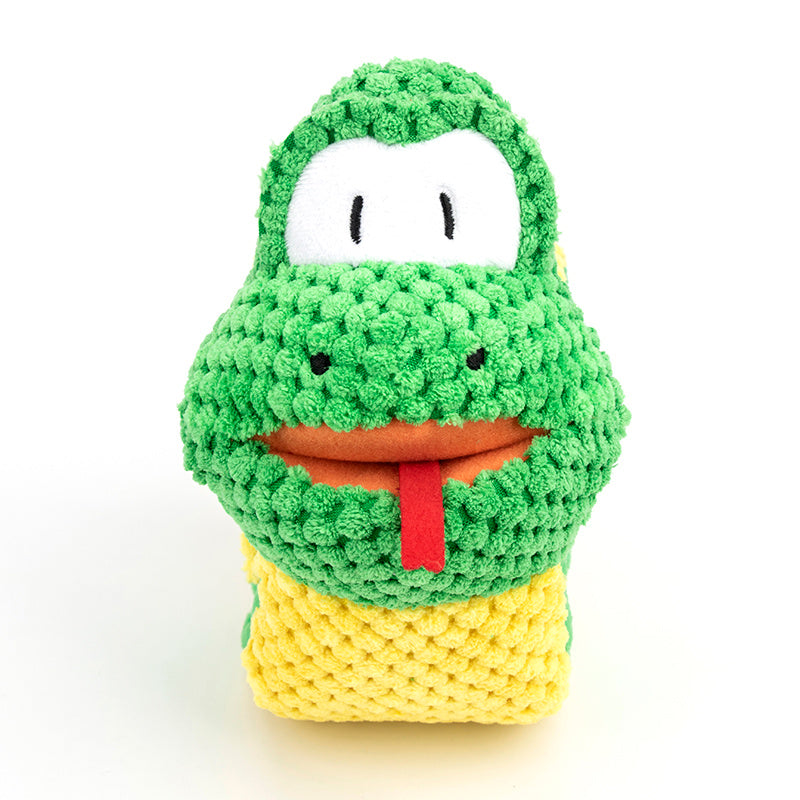 Puzzle training toy with squeakers